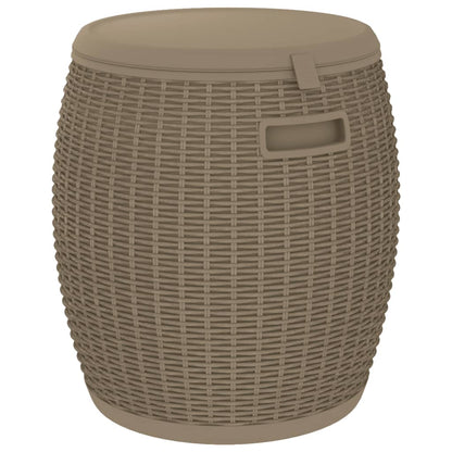 Zahradní Úložný Box 4 V 1 Světle Hnědý Polypropylen