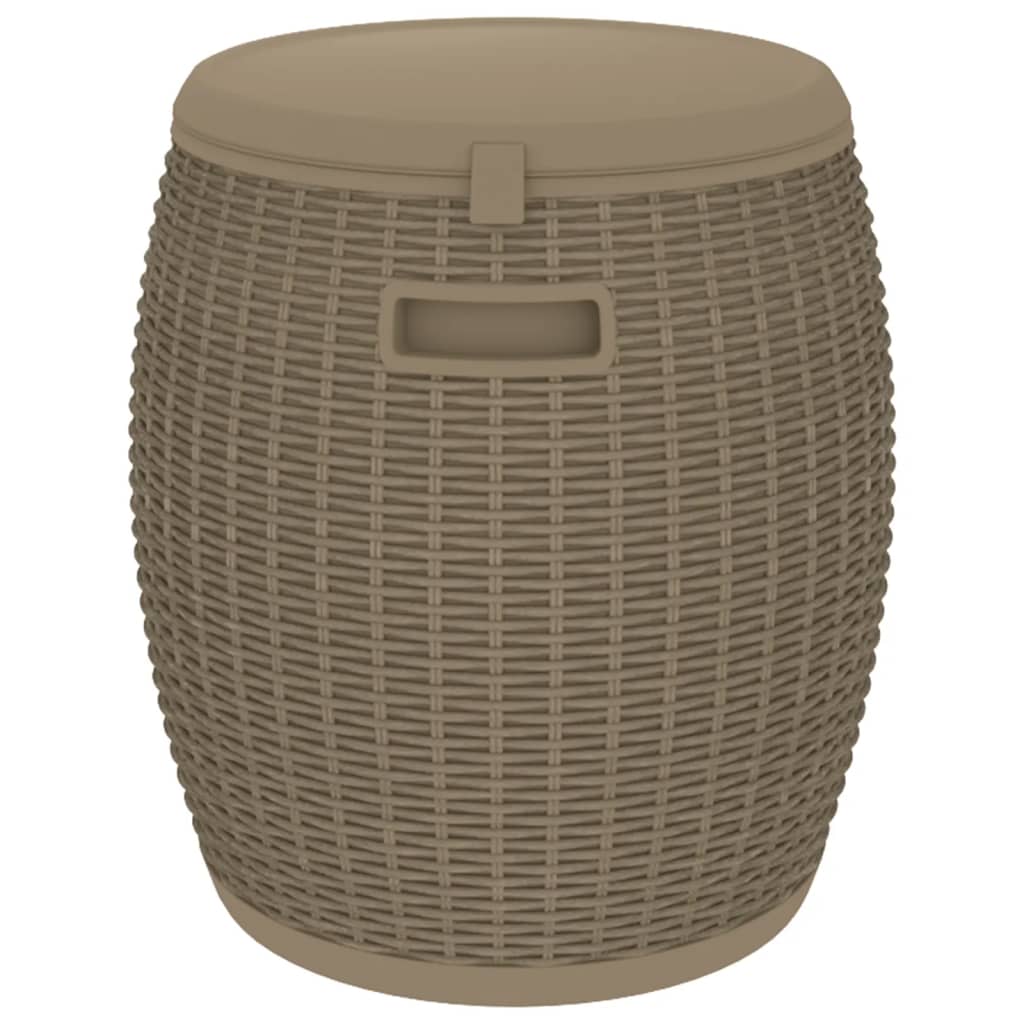 Zahradní Úložný Box 4 V 1 Světle Hnědý Polypropylen