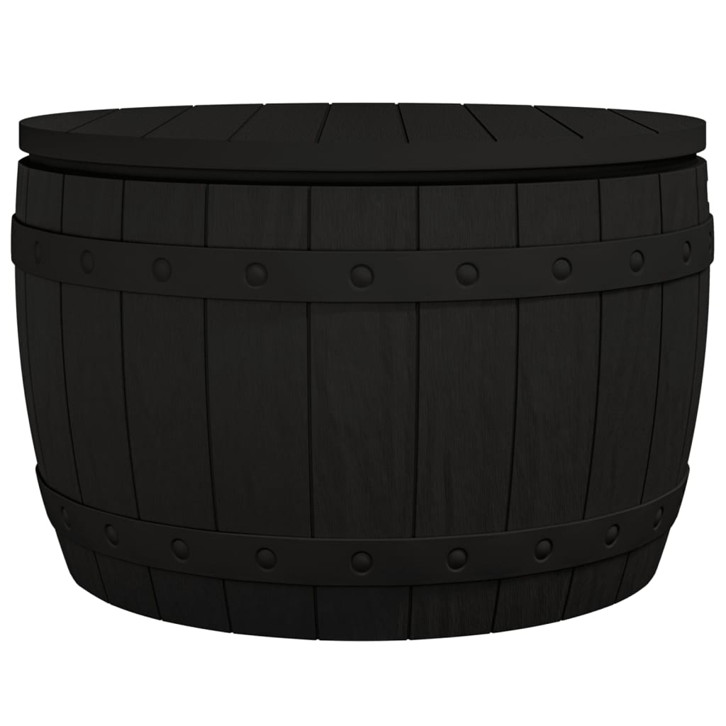 Zahradní Úložný Box 3 V 1 Černý Polypropylen