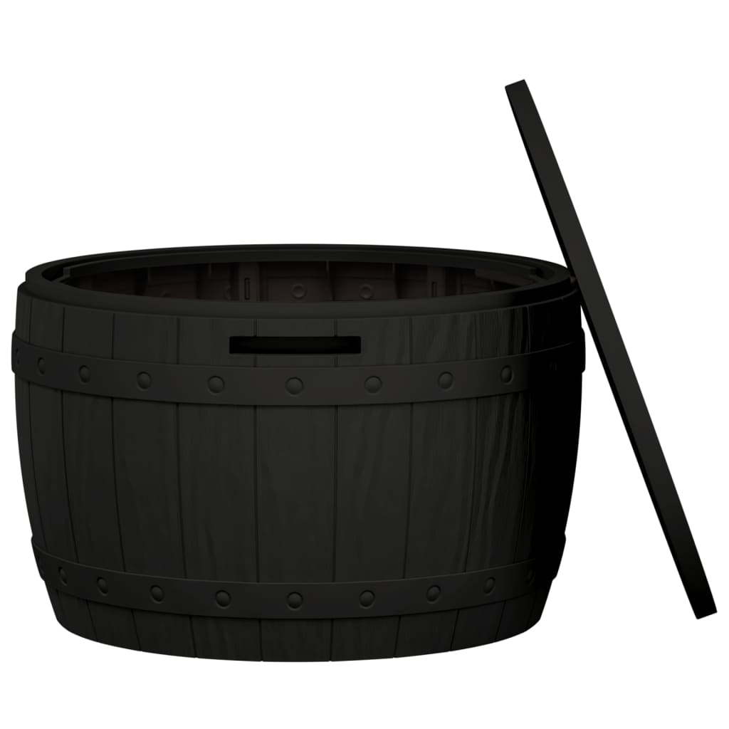 Zahradní Úložný Box 3 V 1 Černý Polypropylen