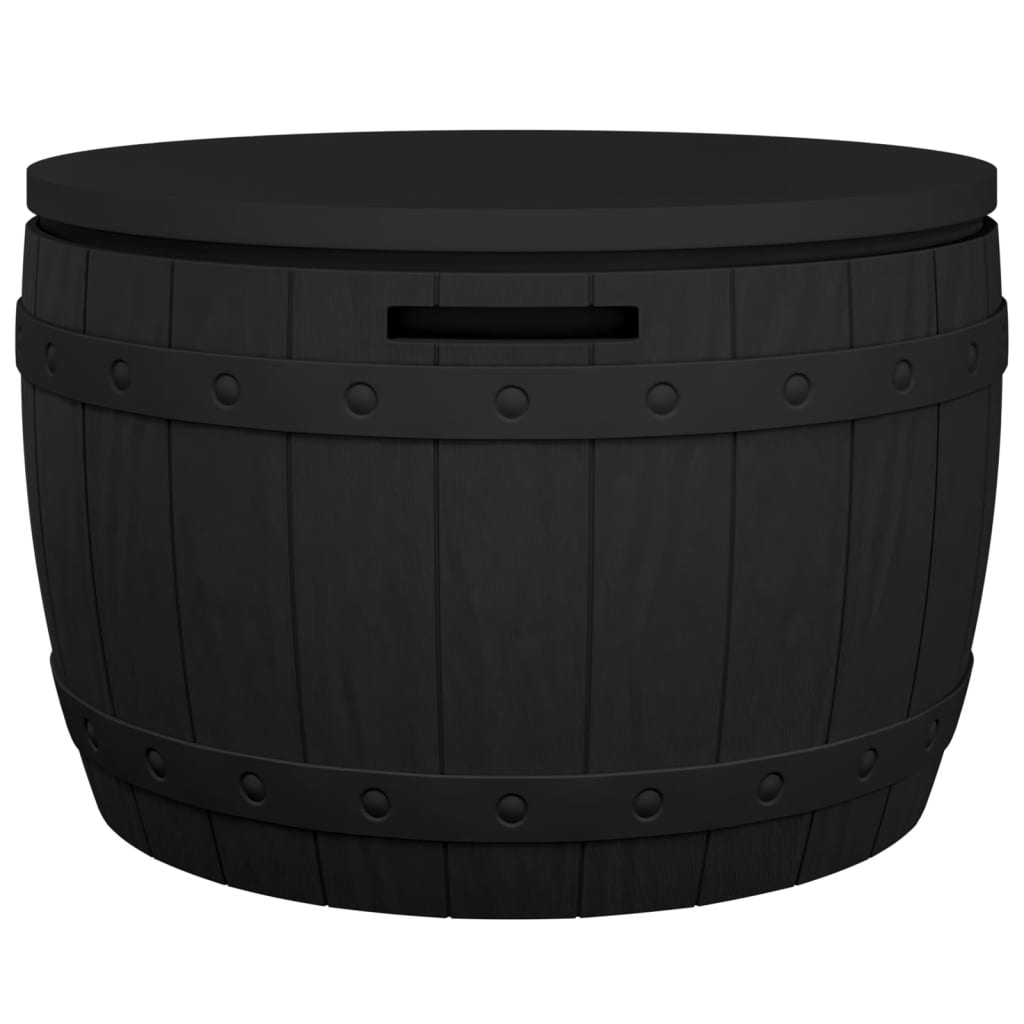 Zahradní Úložný Box 3 V 1 Černý Polypropylen