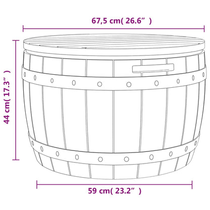 Zahradní Úložný Box 3 V 1 Černý Polypropylen