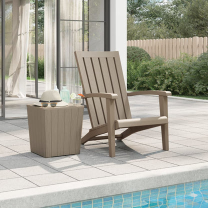 Zahradní Židle Adirondack 2 Ks Černé Polypropylen