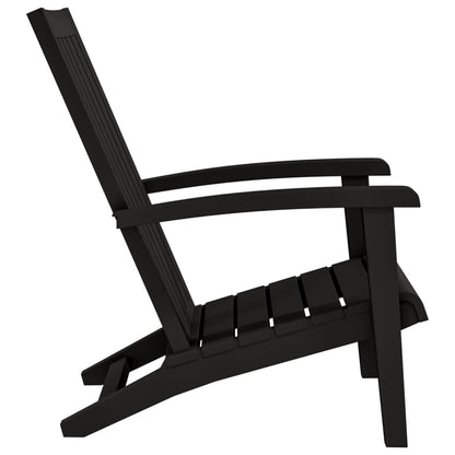 Zahradní Židle Adirondack 2 Ks Černé Polypropylen