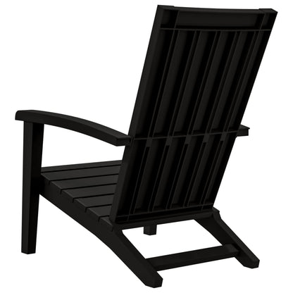 Zahradní Židle Adirondack 2 Ks Černé Polypropylen