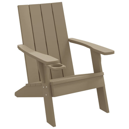 Zahradní Židle Adirondack Světle Hnědá 75 X 88,5 X 89,5 Cm Pp