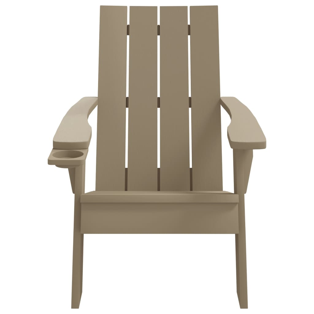 Zahradní Židle Adirondack Světle Hnědá 75 X 88,5 X 89,5 Cm Pp