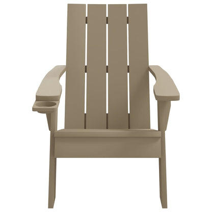 Zahradní Židle Adirondack Světle Hnědá 75 X 88,5 X 89,5 Cm Pp