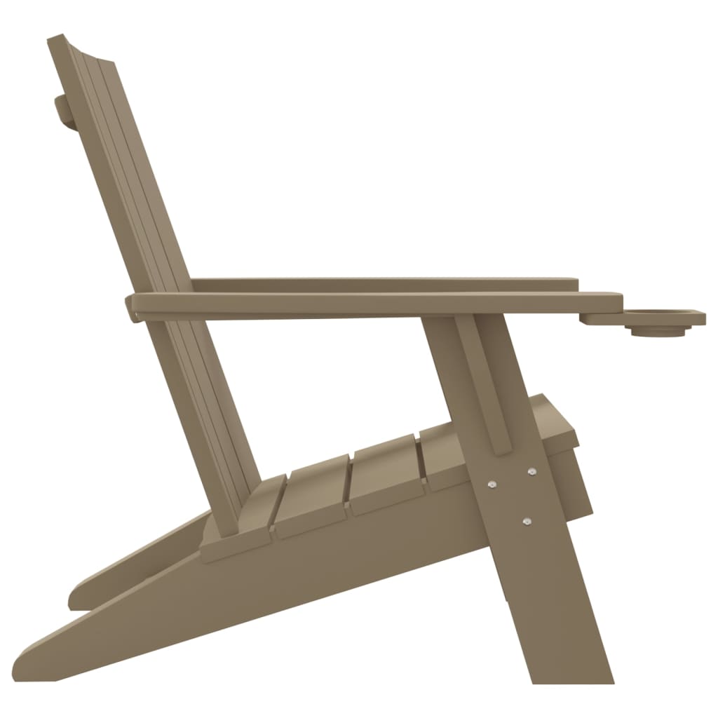Zahradní Židle Adirondack Světle Hnědá 75 X 88,5 X 89,5 Cm Pp