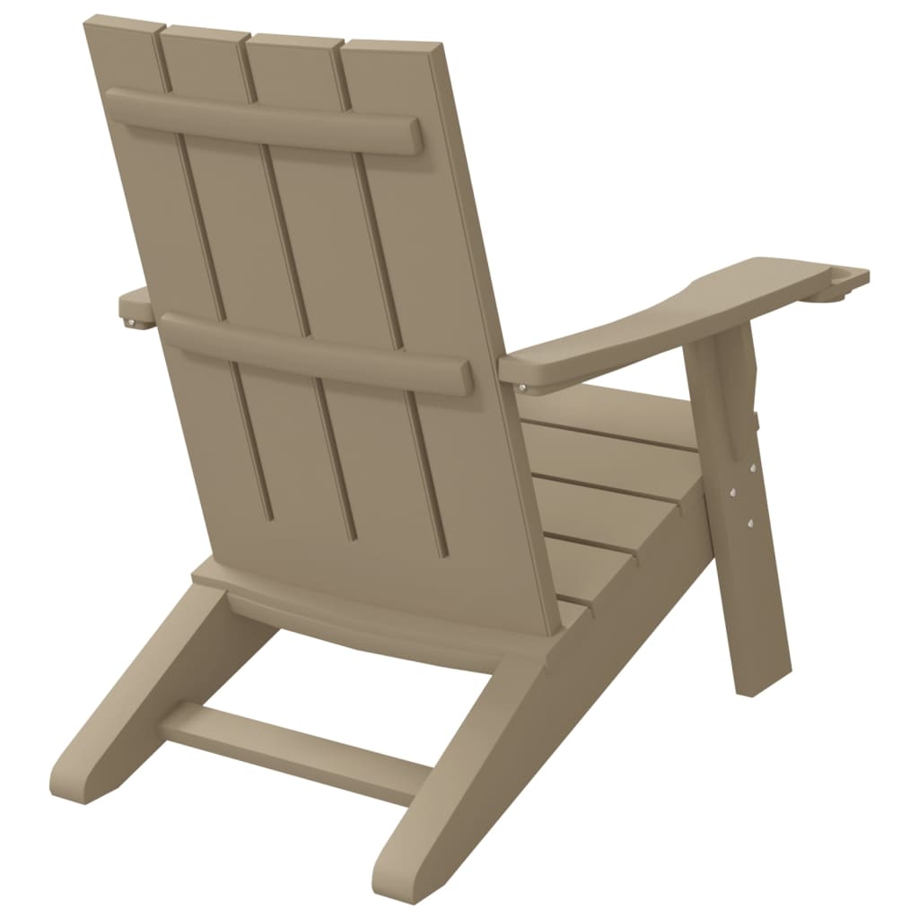 Zahradní Židle Adirondack Světle Hnědá 75 X 88,5 X 89,5 Cm Pp