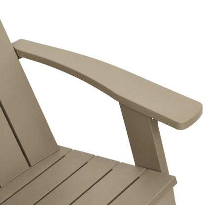 Zahradní Židle Adirondack Světle Hnědá 75 X 88,5 X 89,5 Cm Pp