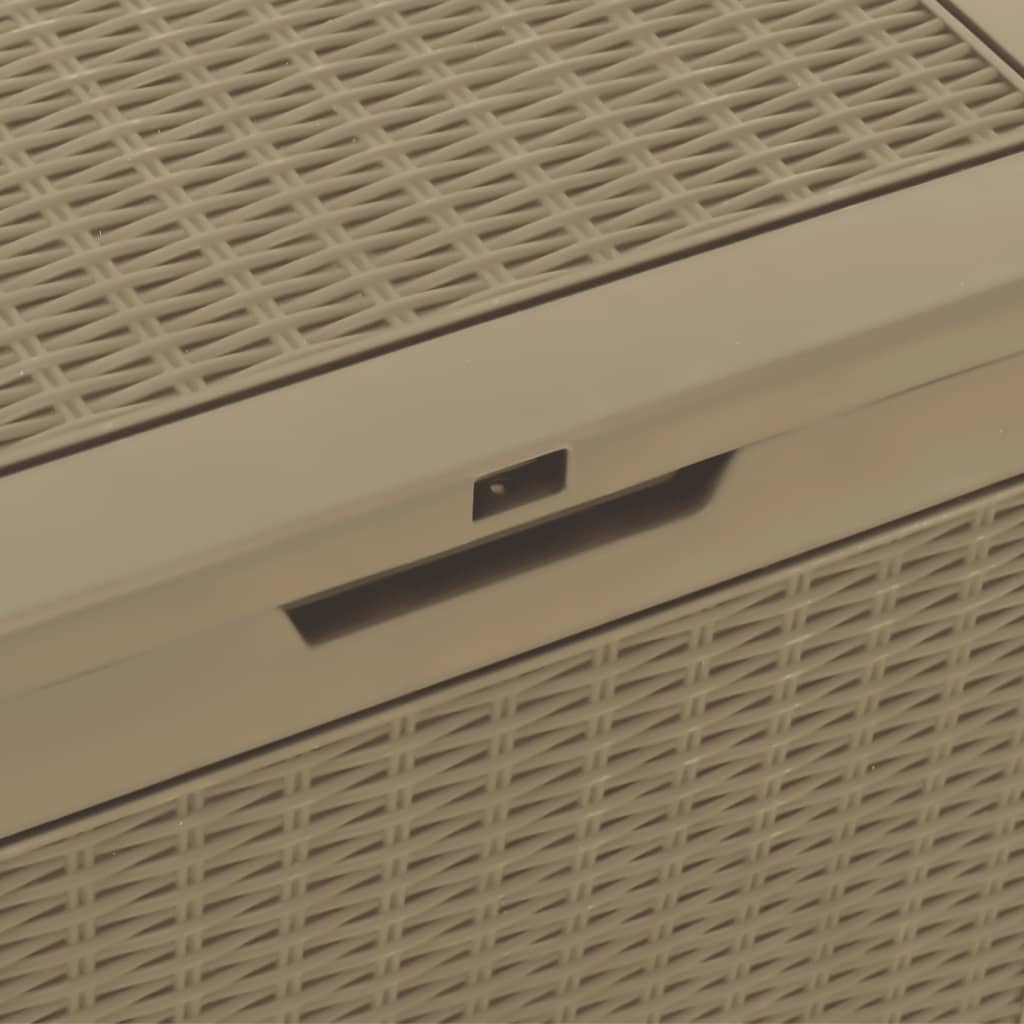 Zahradní Úložný Box Světle Hnědý 55,5 X 43 X 53 Cm Polypropylen