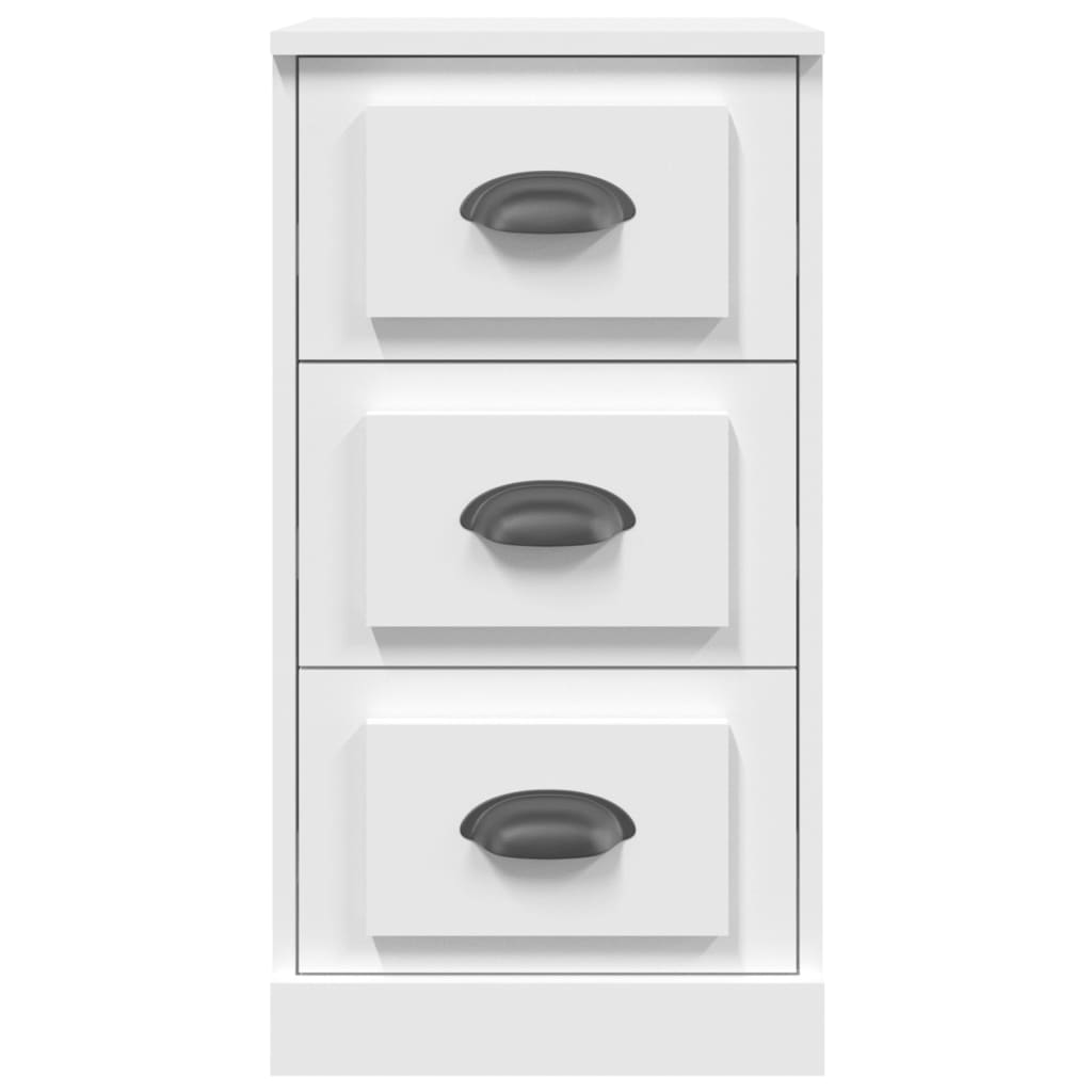 Příborník Bílý 36 X 35,5 X 67,5 Cm Kompozitní Dřevo