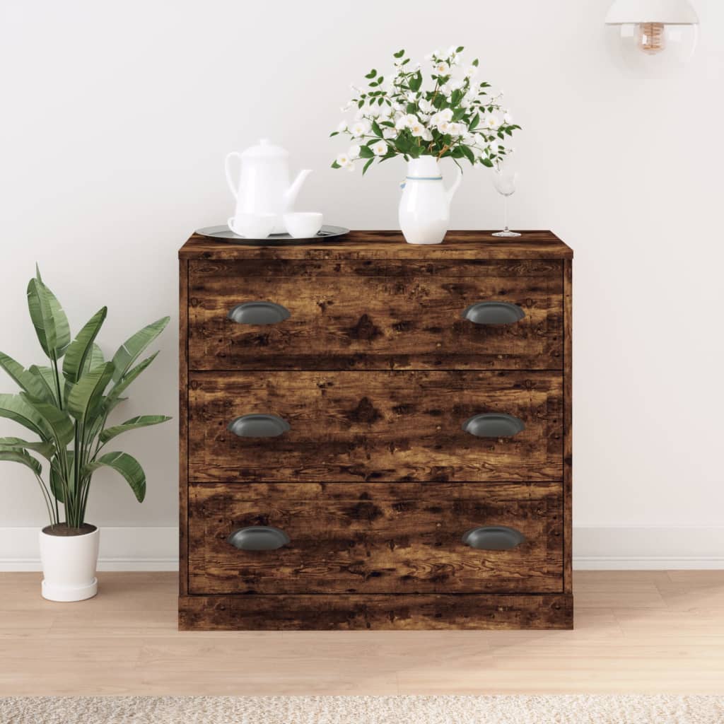 Příborník Bílý Vysoký Lesk 70 X 35,5 X 67,5 Cm Kompozitní Dřevo