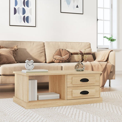 Konferenční Stolek Bílý S Leskem 90X50X35 Cm Kompozitní Dřevo