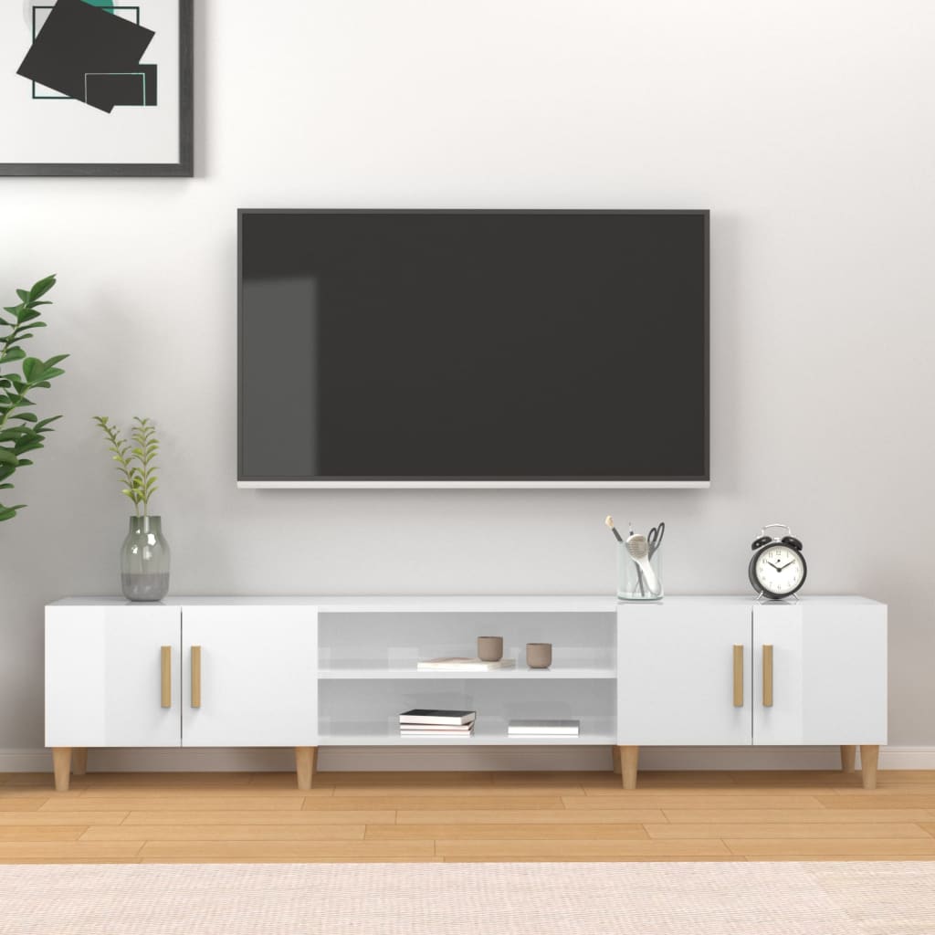 Tv Skříňka Betonově Šedá 180 X 31,5 X 40 Cm Kompozitní Dřevo