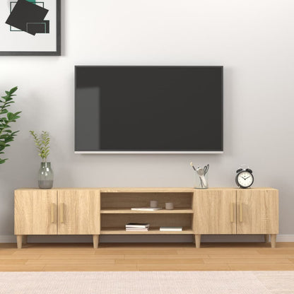 Tv Skříňka Betonově Šedá 180 X 31,5 X 40 Cm Kompozitní Dřevo