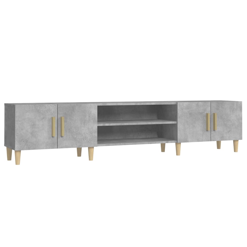Tv Skříňka Betonově Šedá 180 X 31,5 X 40 Cm Kompozitní Dřevo