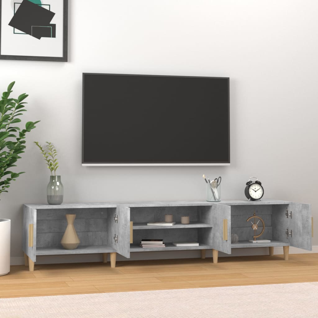 Tv Skříňka Betonově Šedá 180 X 31,5 X 40 Cm Kompozitní Dřevo
