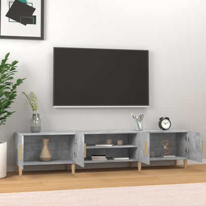 Tv Skříňka Betonově Šedá 180 X 31,5 X 40 Cm Kompozitní Dřevo