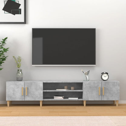 Tv Skříňka Betonově Šedá 180 X 31,5 X 40 Cm Kompozitní Dřevo