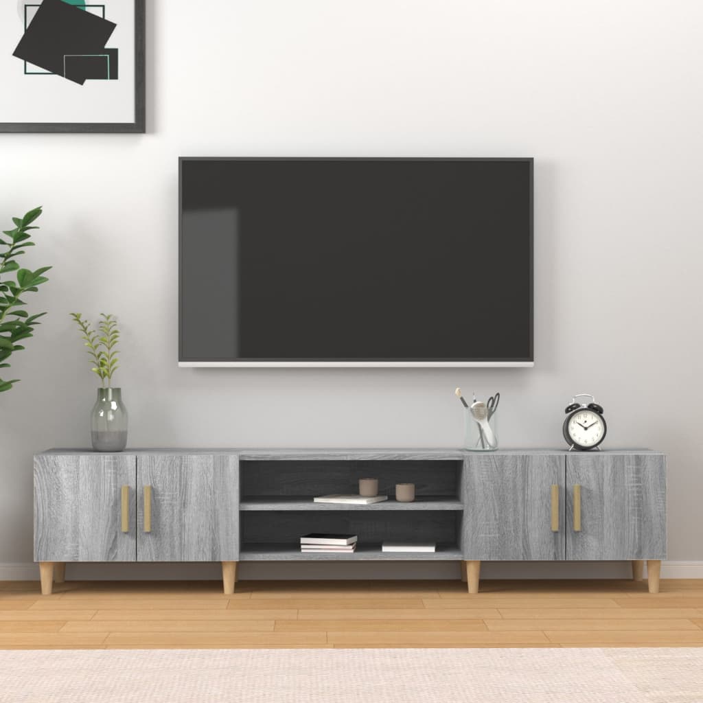 Tv Skříňka Betonově Šedá 180 X 31,5 X 40 Cm Kompozitní Dřevo