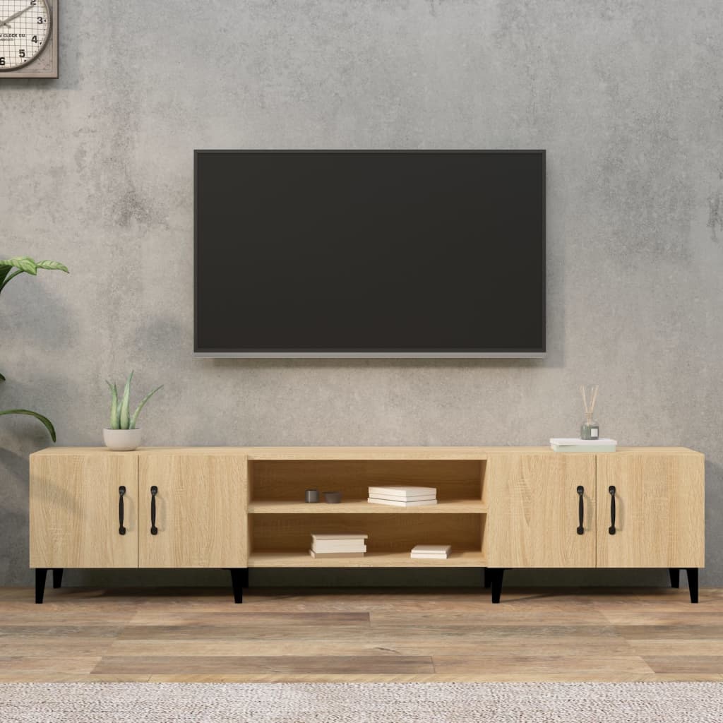 Tv Skříňka Betonově Šedá 180 X 31,5 X 40 Cm Kompozitní Dřevo