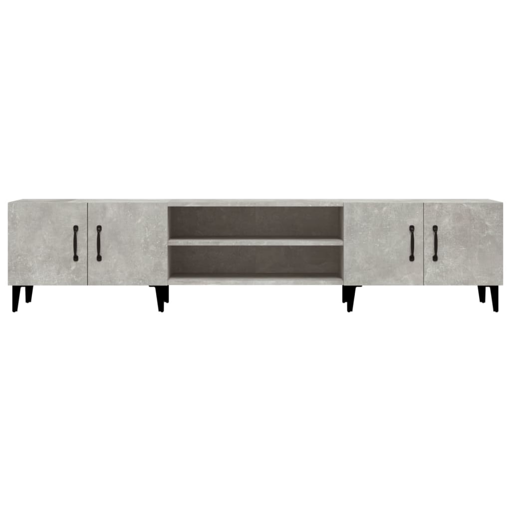 Tv Skříňka Betonově Šedá 180 X 31,5 X 40 Cm Kompozitní Dřevo