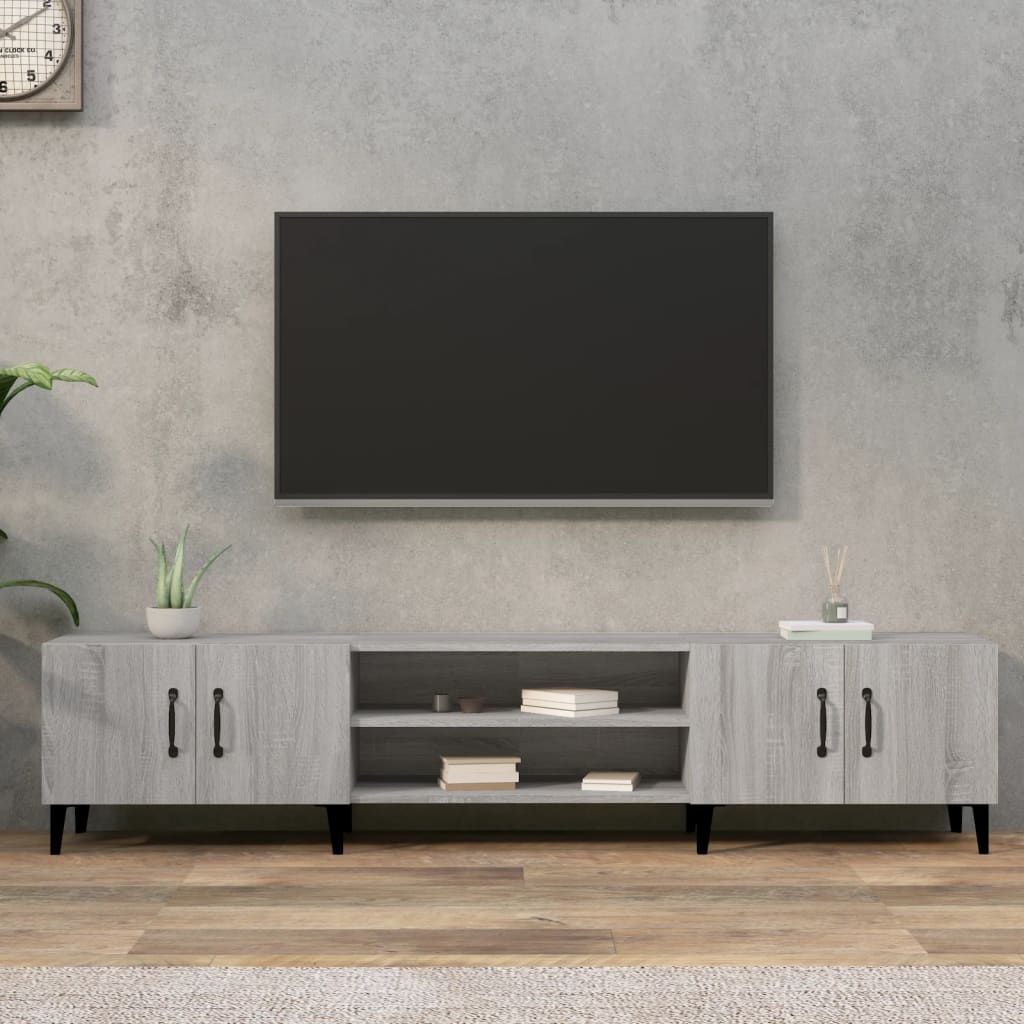 Tv Skříňka Betonově Šedá 180 X 31,5 X 40 Cm Kompozitní Dřevo