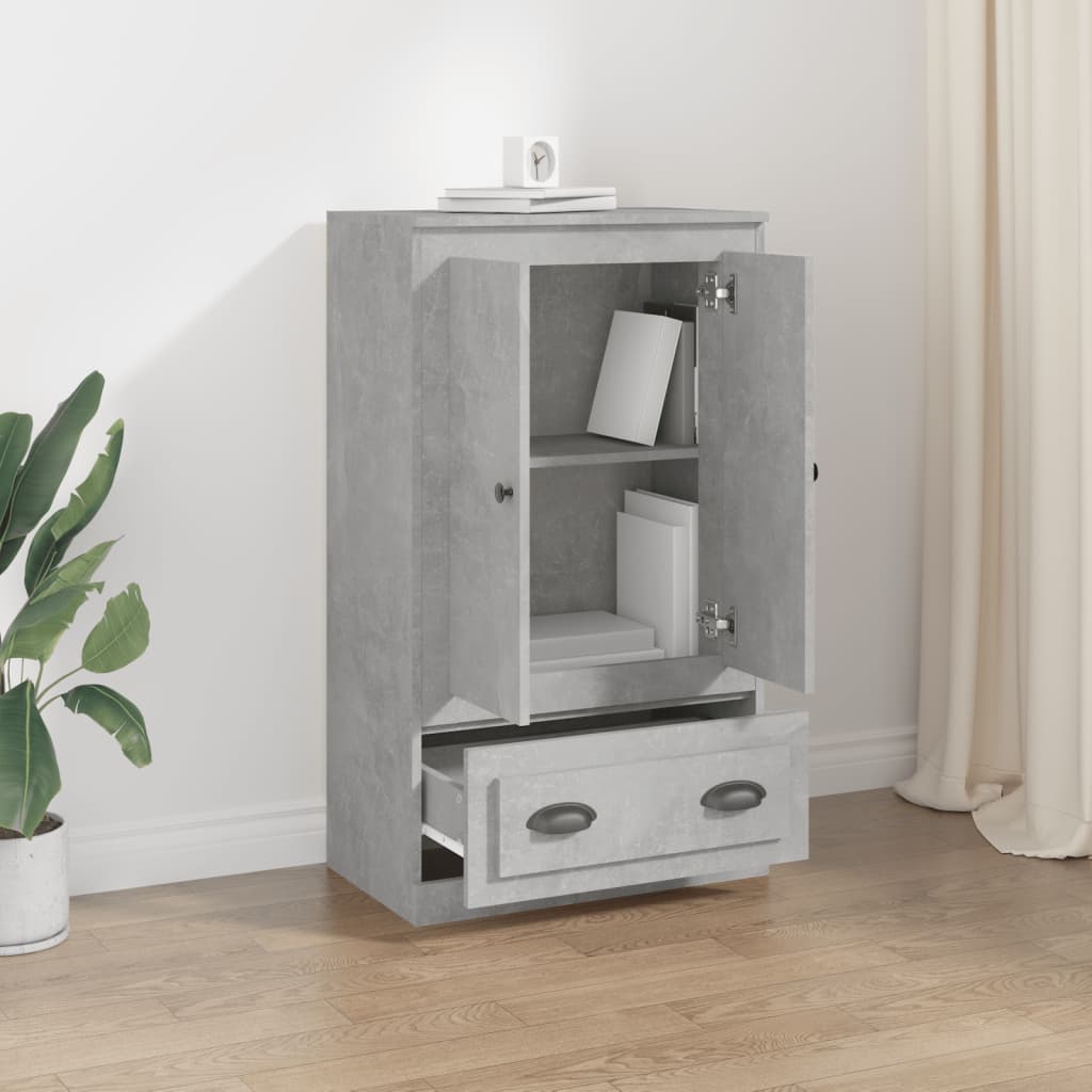Skříň Highboard Betonově Šedá 60X35,5X103,5 Cm Kompozitní Dřevo