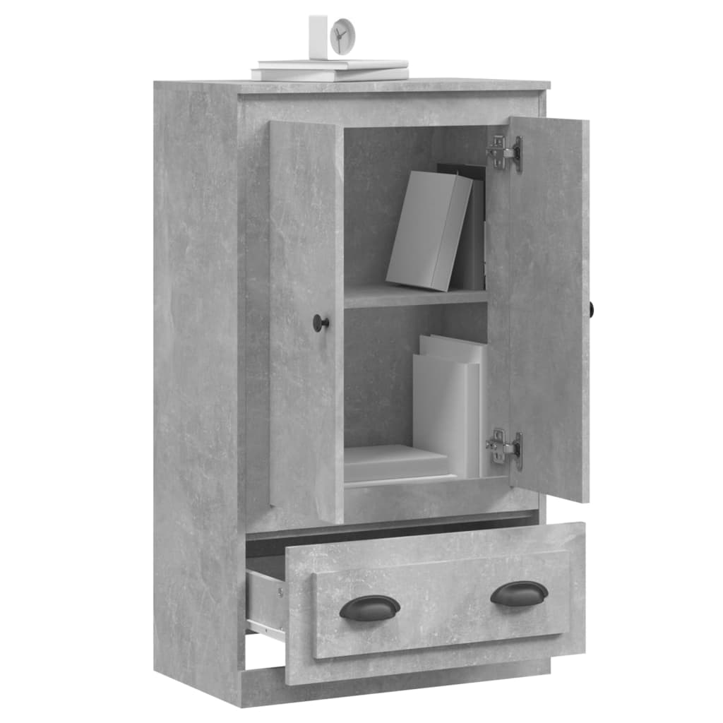 Skříň Highboard Betonově Šedá 60X35,5X103,5 Cm Kompozitní Dřevo