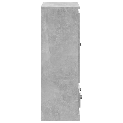 Skříň Highboard Betonově Šedá 60X35,5X103,5 Cm Kompozitní Dřevo