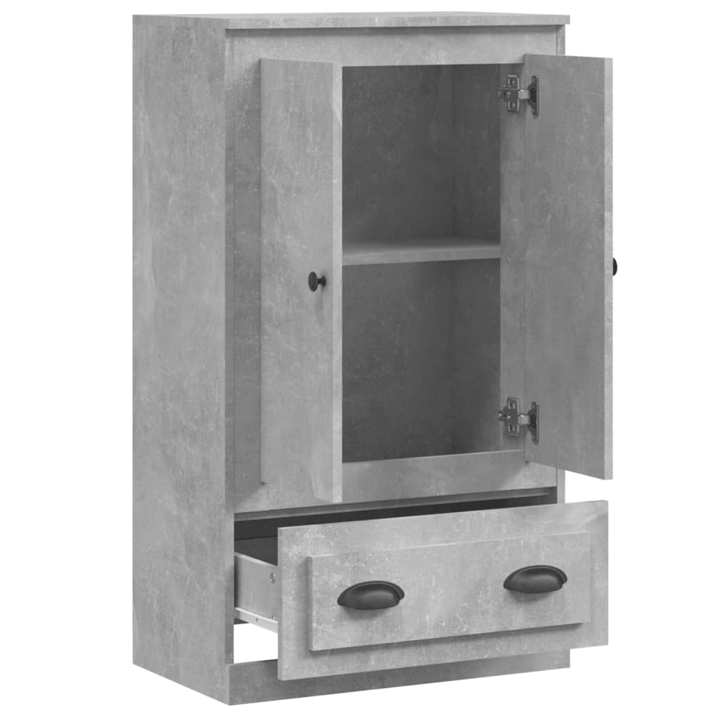 Skříň Highboard Betonově Šedá 60X35,5X103,5 Cm Kompozitní Dřevo