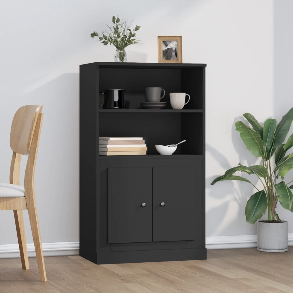 Skříň Highboard Šedá Sonoma 60 X 35,5 X 103,5 Kompozitní Dřevo