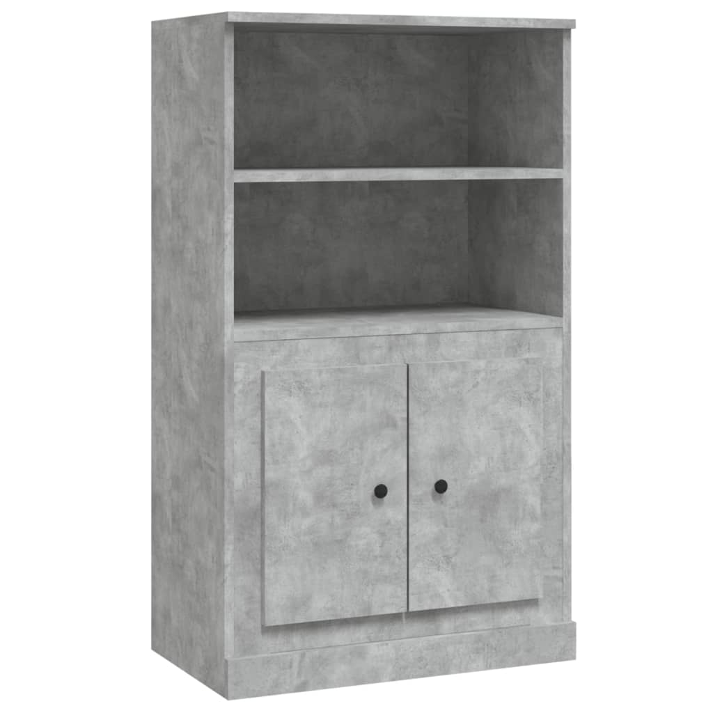 Skříň Highboard Betonově Šedá 60X35,5X103,5 Cm Kompozitní Dřevo