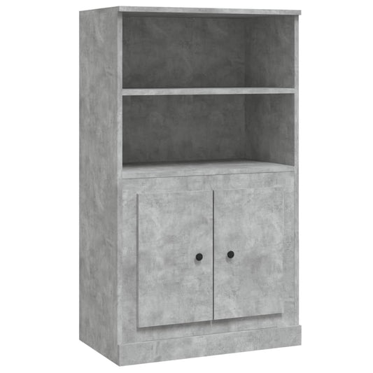Skříň Highboard Betonově Šedá 60X35,5X103,5 Cm Kompozitní Dřevo