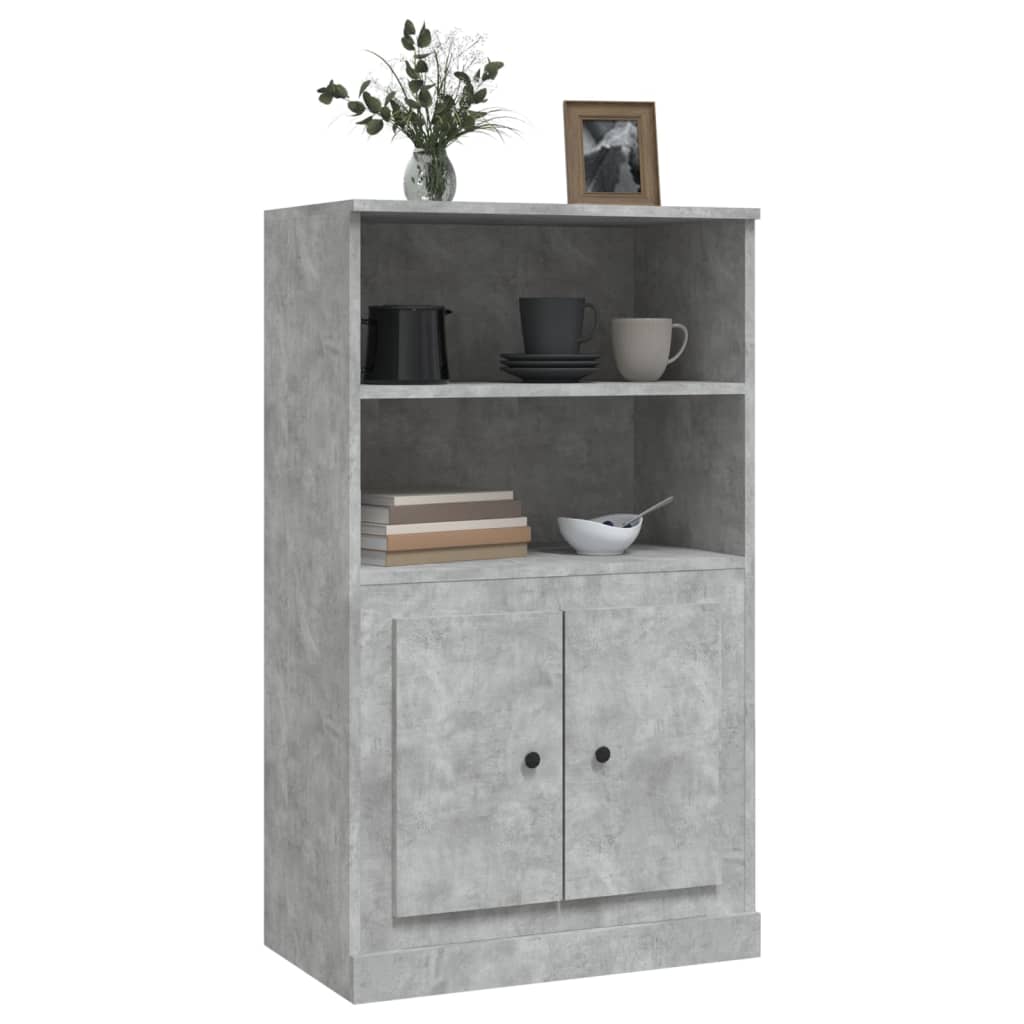 Skříň Highboard Betonově Šedá 60X35,5X103,5 Cm Kompozitní Dřevo