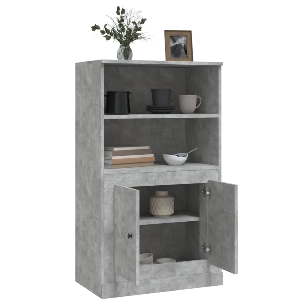 Skříň Highboard Betonově Šedá 60X35,5X103,5 Cm Kompozitní Dřevo