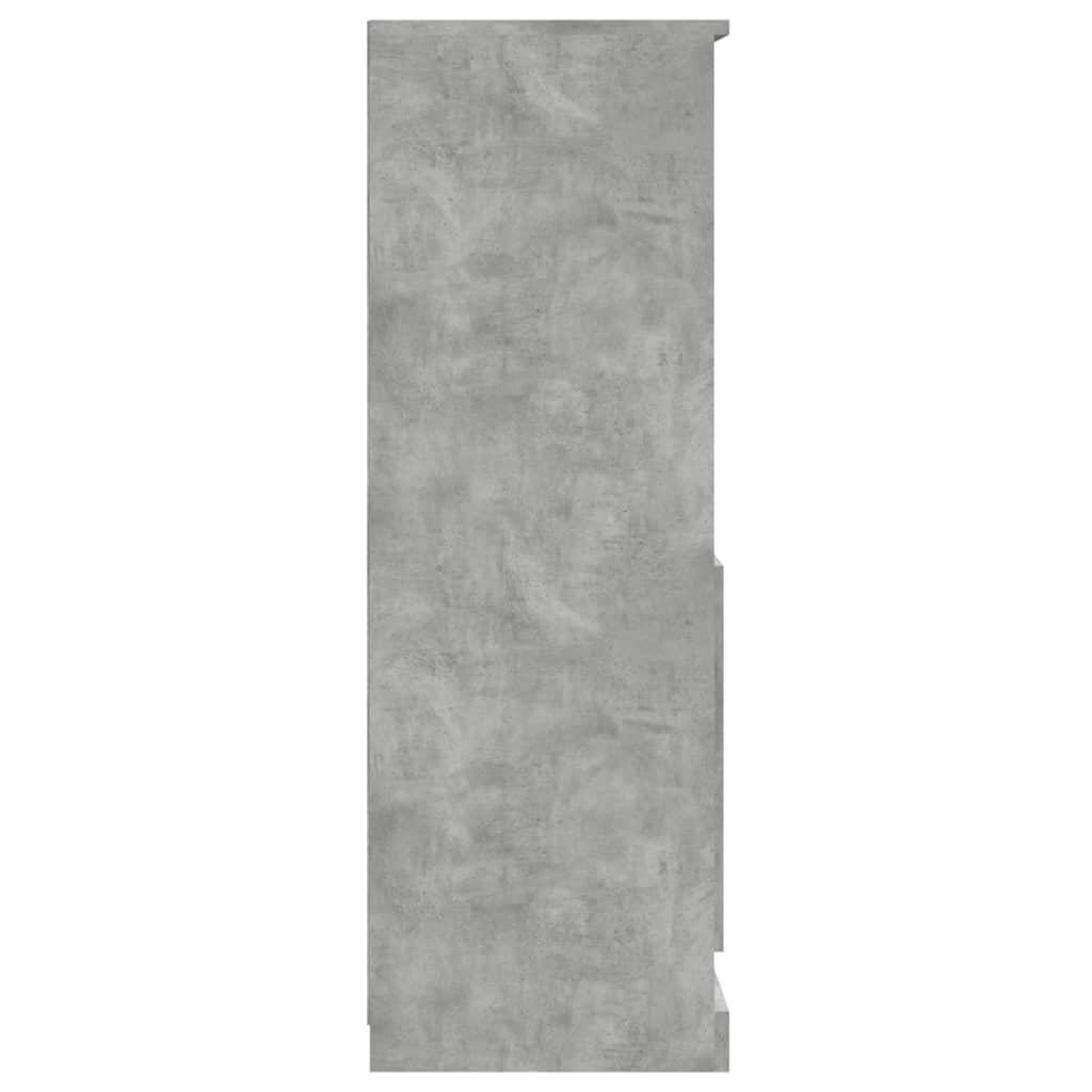 Skříň Highboard Betonově Šedá 60X35,5X103,5 Cm Kompozitní Dřevo