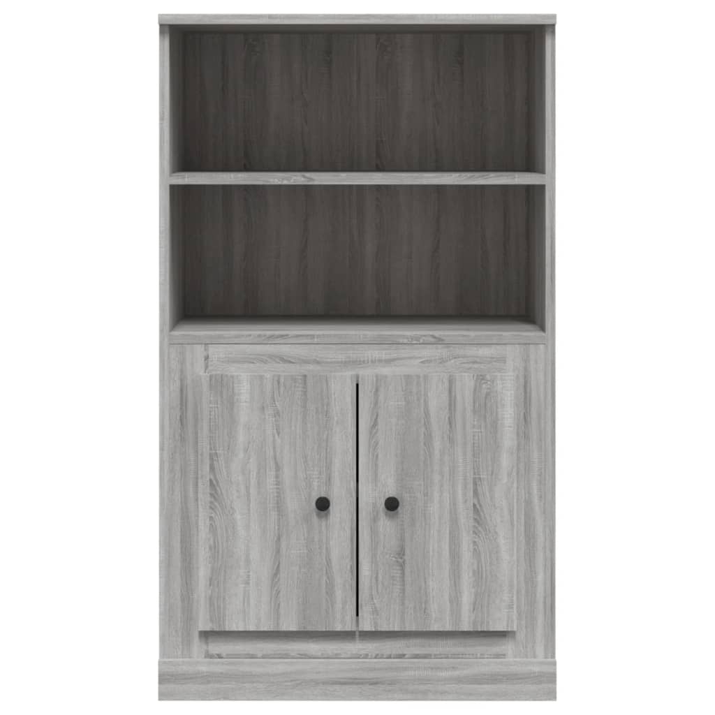 Skříň Highboard Šedá Sonoma 60 X 35,5 X 103,5 Kompozitní Dřevo