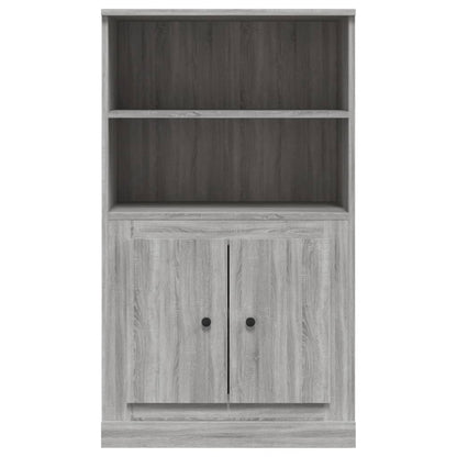 Skříň Highboard Šedá Sonoma 60 X 35,5 X 103,5 Kompozitní Dřevo