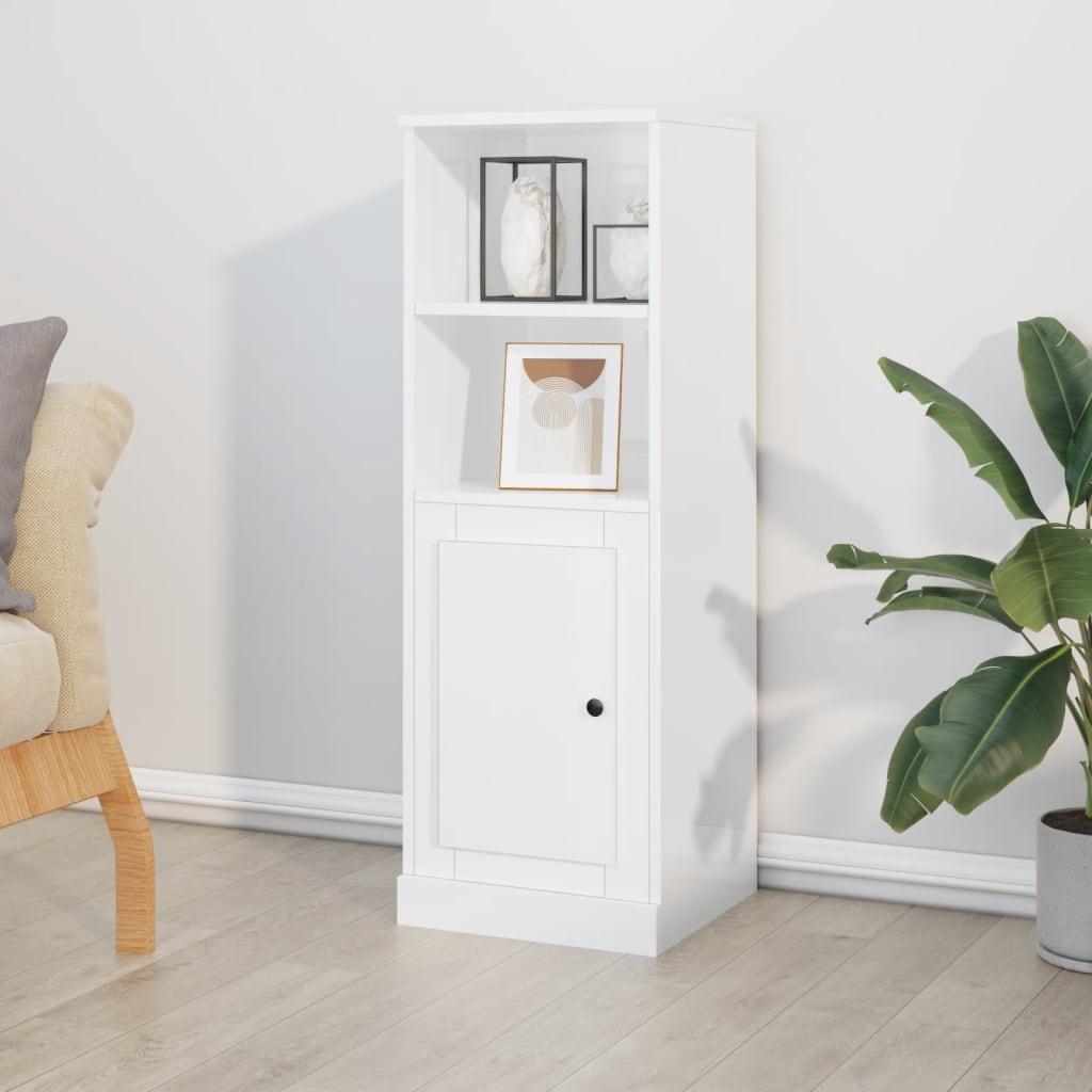 Skříň Highboard Betonově Šedá 36X35,5X103,5 Kompozitní Dřevo