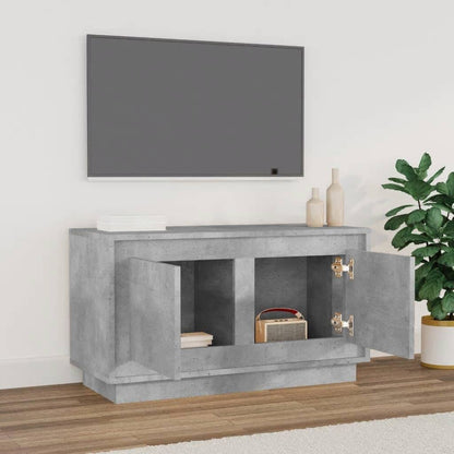Tv Skříňka Betonově Šedá 80 X 35 X 45 Cm Kompozitní Dřevo