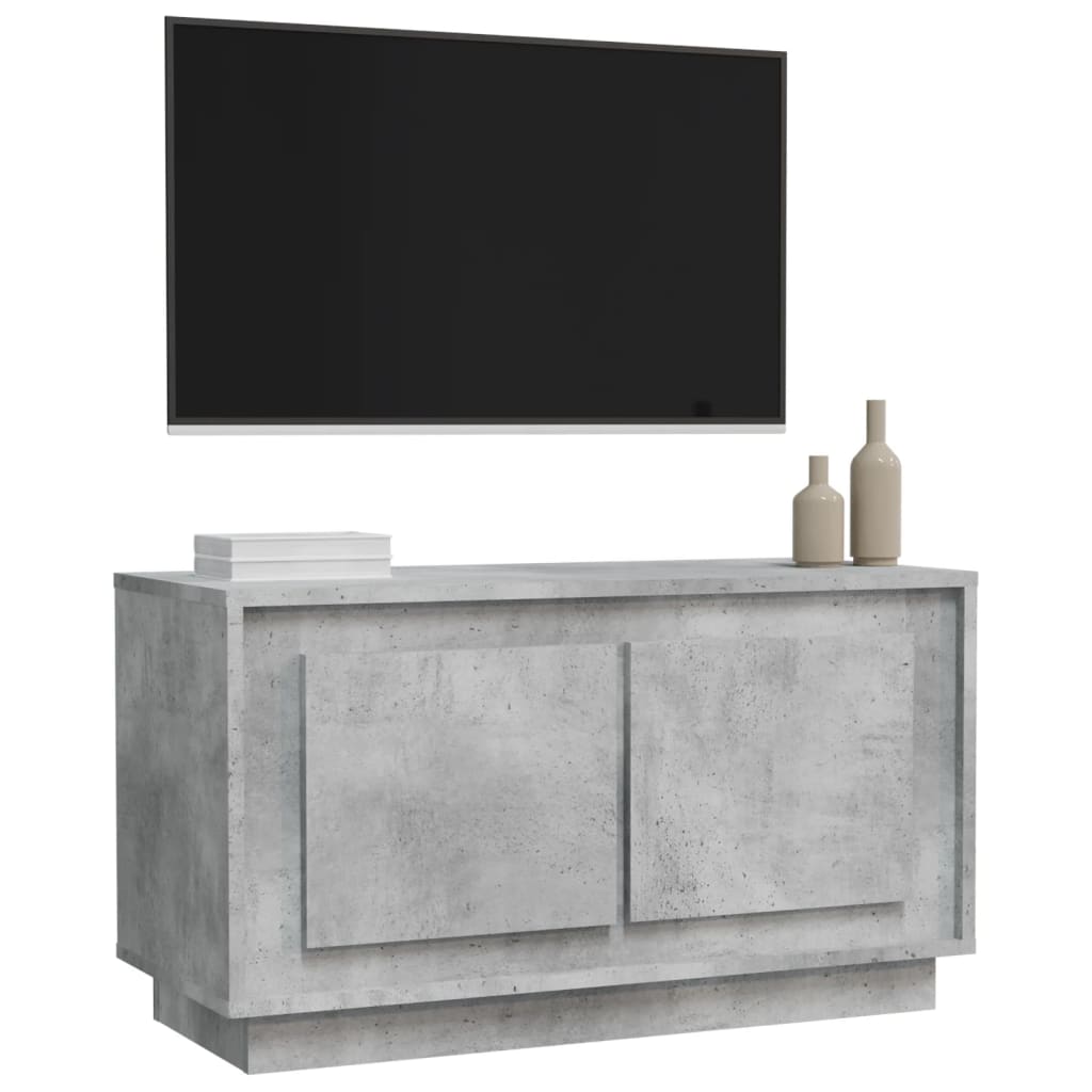Tv Skříňka Betonově Šedá 80 X 35 X 45 Cm Kompozitní Dřevo
