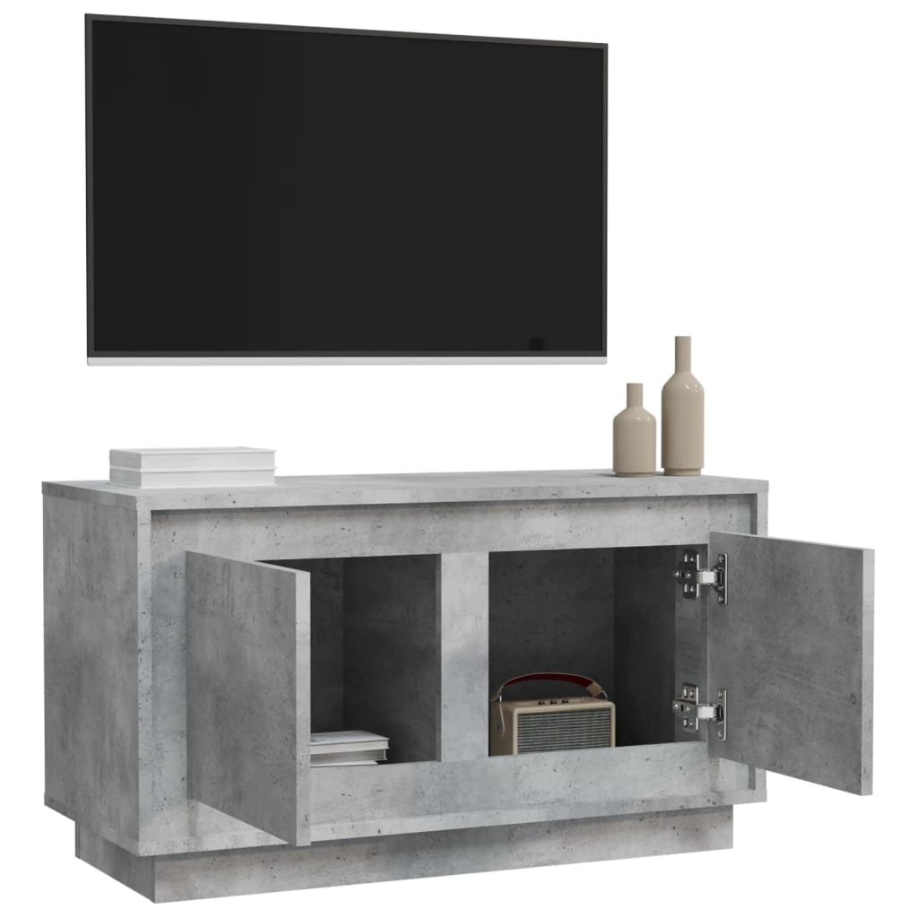Tv Skříňka Betonově Šedá 80 X 35 X 45 Cm Kompozitní Dřevo