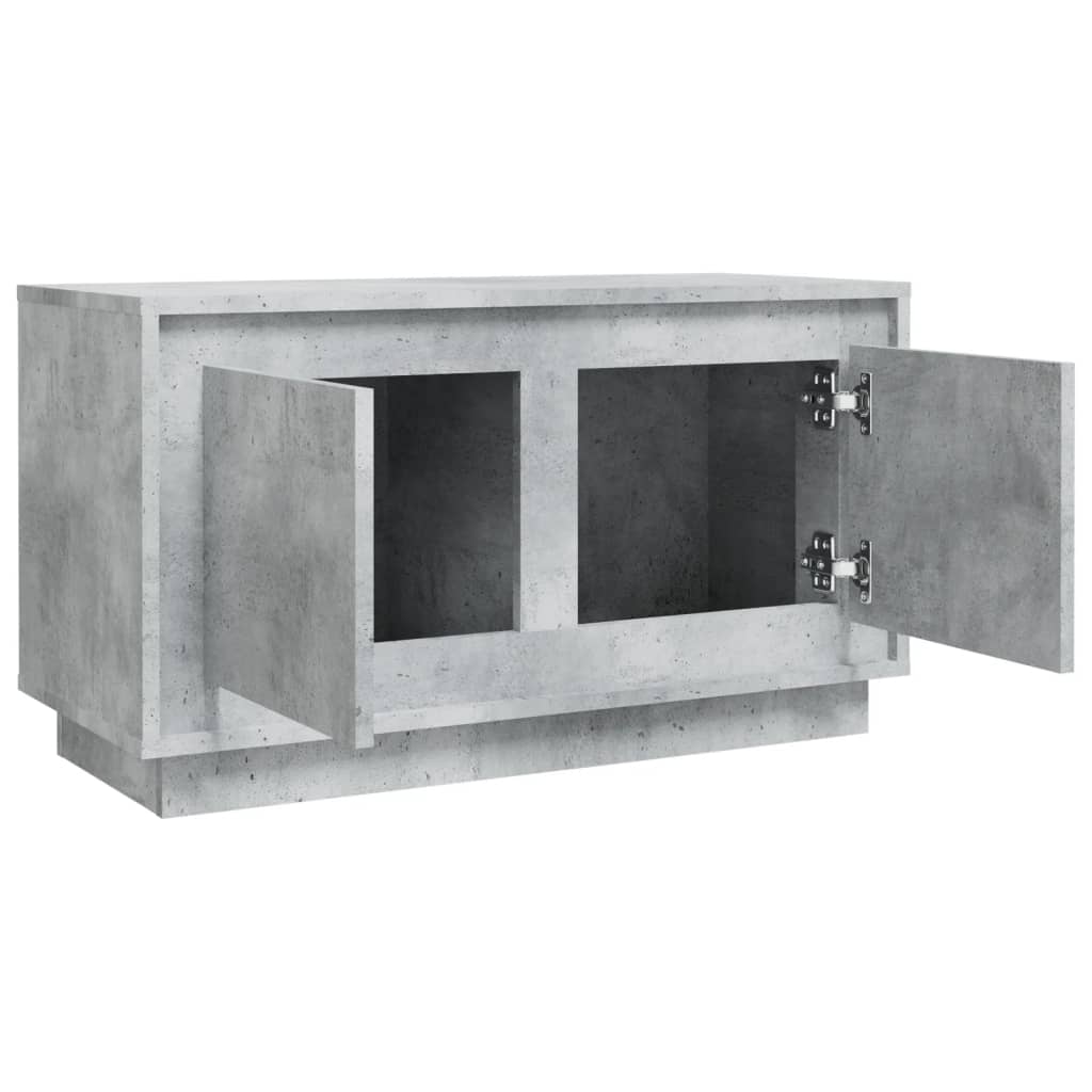 Tv Skříňka Betonově Šedá 80 X 35 X 45 Cm Kompozitní Dřevo