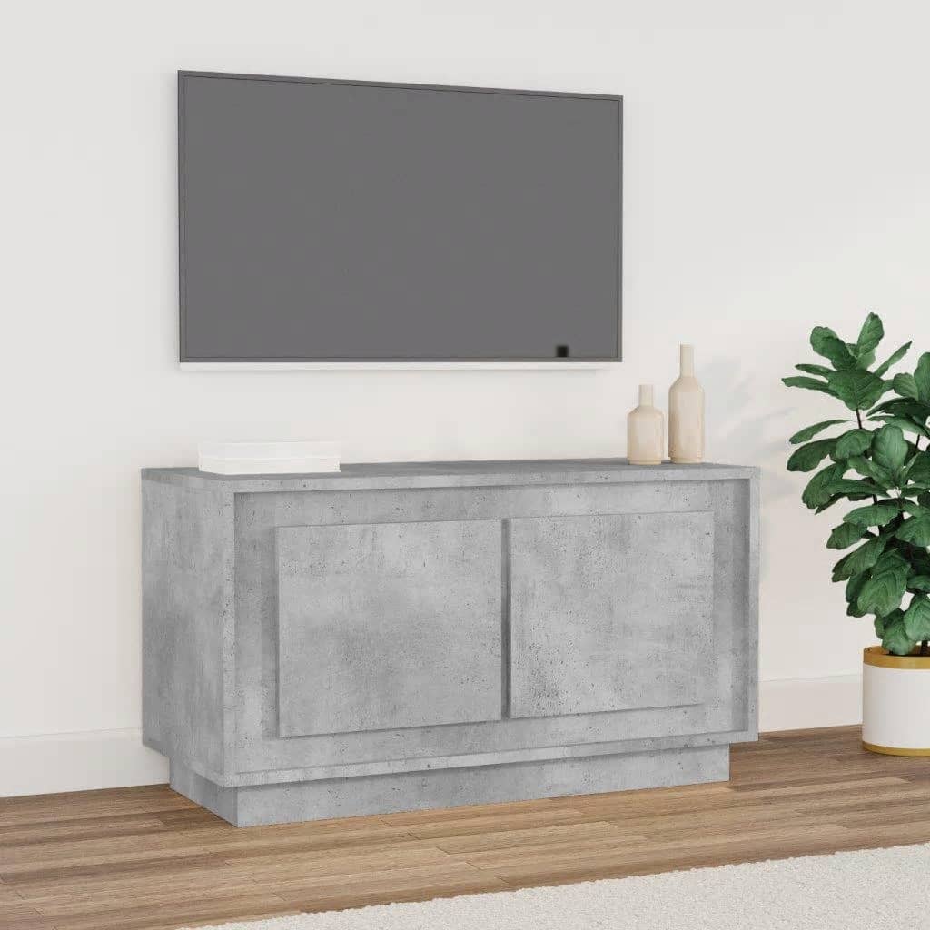 Tv Skříňka Betonově Šedá 80 X 35 X 45 Cm Kompozitní Dřevo