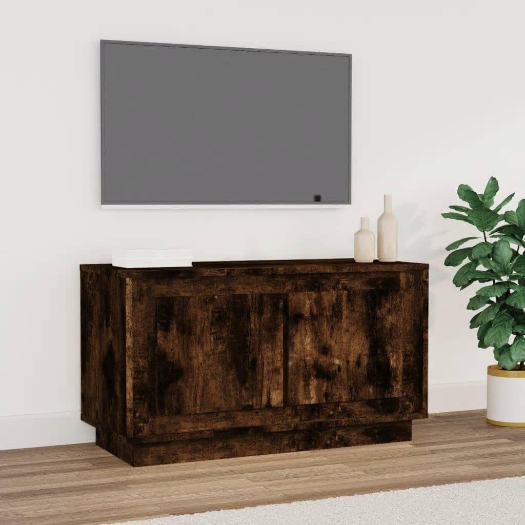 Tv Skříňka Betonově Šedá 80 X 35 X 45 Cm Kompozitní Dřevo