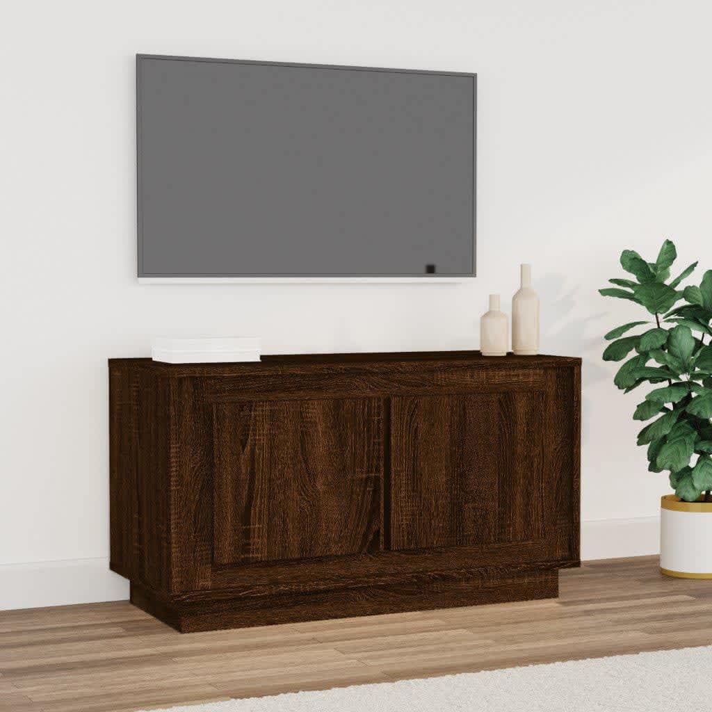 Tv Skříňka Betonově Šedá 80 X 35 X 45 Cm Kompozitní Dřevo