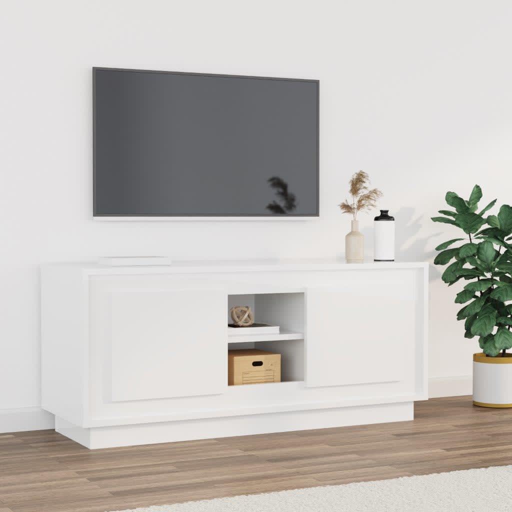 Tv Skříňka Betonově Šedá 102 X 35 X 45 Cm Kompozitní Dřevo